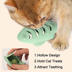 Nuovi Arrivi: Giocattolo in Silicone a Forma di Pesce per Gatti e Cani, Snack per Animali Domestici, Giocattoli alla Menta, Bastoncino in Gomma <span class=keywords><strong>Happy</strong></span> Bite per Gatti - Product Image 2