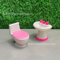 Poupée Jinbing, petits meubles, mini lavabo de salle de bain, toilettes, accessoires de jouets pour maison de fille, décoration de scène