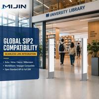 Dispositivo Antirrobo Integrado UHF RFID ISO 18000-6C para Bibliotecas - Control de Acceso a Librerías sin Asistencia las 24 Horas, Distancia de Lectura de 0-3m