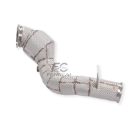 Sistema de Escape con Tubo de Bajada de Acero Inoxidable SS304 para Mercedes-Benz W205 C300 2.0T, Venta al Por Mayor de Fábrica, para Mejorar el Rendimiento y la Potencia (Volante a la Derecha)