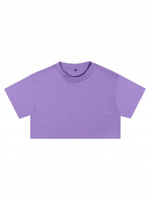 T-shirts décontractés personnalisés en coton tricoté vintage pour femme, coupe courte, manches courtes, col rond, coupe ample, pour l'été