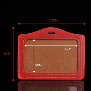 Couverture d'insigne d'identification d'étudiant et d'employé en cuir PU support de protection de carte de visite de bus pour les cadeaux promotionnels et d'affaires - Product Image 6