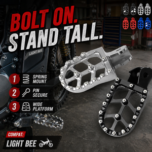 Repose-pieds Super Septembre pour moto Light Bee X – Remplacement robuste, installation facile, amélioration - Product Image 2