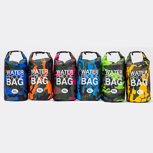 Sac étanche Naturepeak 10L en PVC pour sports de plein air, pliable, camouflage - Product Image 1