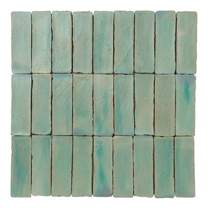 Mosaico di piastrelle Chroma Aquamarine 5x15 per decorazione di pareti e pavimenti - Product Image 1