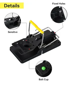 مصيدة فئران الطعم القوارض قابلة لإعادة الاستخدام الفئران اصطياد الفئران الفخاخ البلاستيك