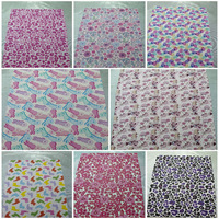 Motif personnalisé imprimé 0.8-1.2mm d'épaisseur Vegan PU Rexine Faux cuir synthétique pour chaussures sandale supérieure sacs faisant sous-main