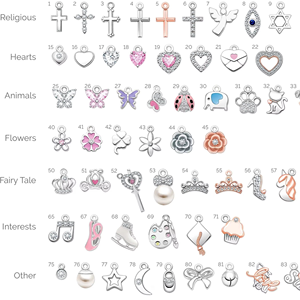 Nouveau 925 bijoux en argent Sterling bricolage perles pendentif breloques conception initiale collier pour enfants personnalisé pour les filles - Product Image 5