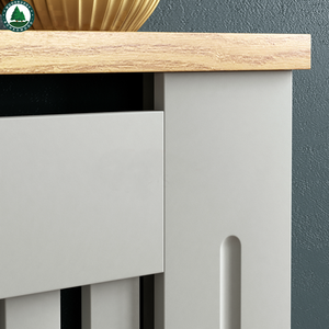 Couvercle de <span class=keywords><strong>radiateur</strong></span> de cuisine moderne, <span class=keywords><strong>grille</strong></span> grise, pour meuble en bois avec étagère en bois <span class=keywords><strong>MDF</strong></span> - Product Image 5