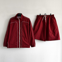 Ensemble coupe-vent short pour hommes veste sport décontractée réfléchissante USA veste d'entraînement coupe-vent respirant écologique grande taille Streetwear