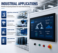 Panel PC Industrial de 15.6 Pulgadas, 1920x1080, Todo en Uno, Pantalla Táctil, Sin Ventilador, IP65, Montaje VESA, Intel Core I5, Windows Linux, en Stock