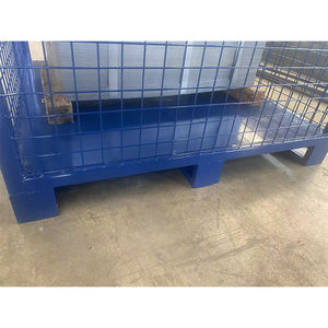 Ajustável Wire Mesh <span class=keywords><strong>Cage</strong></span> Steel Mesh Container Logístico Soluções de armazenamento seguro para uso industrial e armazém - Product Image 5