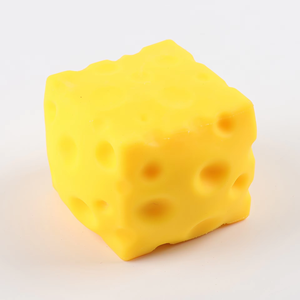 Stress-relief Simulation Cheese Squeeze Toy with Cute Design for Both Boys and Girls 14 Years & up to Release Pressure TPR - Product Image 2