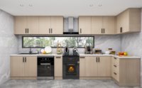 Ensembles d'armoires de cuisine Finition élégante avec rangement réglable et construction durable pour une utilisation durable Ensembles d'armoires de cuisine