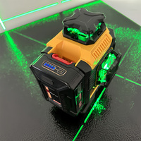 Niveau laser 16 lignes 360 auto-nivellement 4D outil laser professionnel à lignes croisées vertes avec mode d'impulsion extérieur