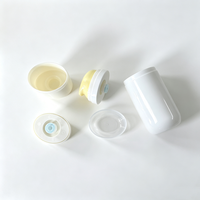 Flacon de lotion ovale sans air de 50 à 100 ml, en plastique PP, flacon sous vide portable, conteneur de recharge cosmétique pour les soins de la peau