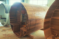 Meilleure Vente 2026 : Sauna Moderne en Bois Massif Personnalisable pour Plusieurs Utilisateurs, Cabine de Vapeur Commerciale avec Système de Contrôle Intégré