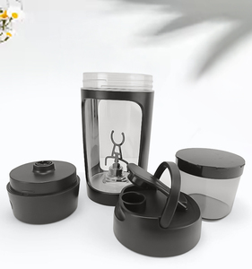 Vaso Mezclador Electrónico de Lujo de 650 ml, Tapa Abatible Única, Plástico Transparente, Recargable por USB-C, Botella Mezcladora de Proteínas para Gimnasio - Product Image 4