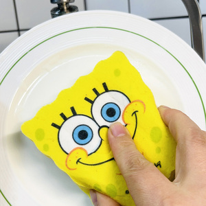 Chất lượng cao SpongeBob Squarepants làm sạch miếng bọt biển cho nhà bếp dễ thương phong cách hiệu quả làm sạch - Product Image 5