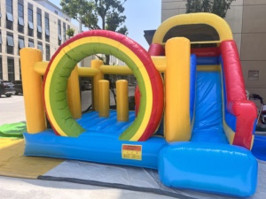 Nhà máy tùy chỉnh Nàng Tiên Cá <span class=keywords><strong>Inflatable</strong></span> Trampoline kết hợp <span class=keywords><strong>Inflatable</strong></span> trượt hồ bơi kết hợp - Product Image 3