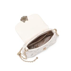 Bolso de Mano Mini Crossbody Cow&Kitty para el Verano, Diseño de Nube, Casual, Combinable con Todo, Correa de Hombro/Cruzada, 8313, Color Blanco Albaricoque - Product Image 2