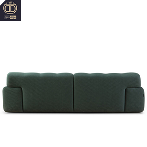 Grand canapé 3 places contemporain en tissu élastique respirant, vert foncé - Product Image 4