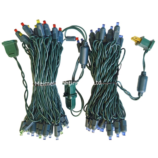 Outdoor Mini LED Christmas Light 120V 5mm Commercial Grade Wide Angle Led String Lights