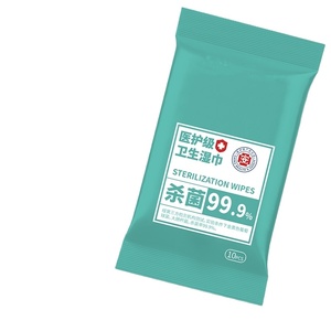 Hot selling free sample antibacterial wet wipes Custom disinfecting cleaning wipes hand and surface sanitizing wipes