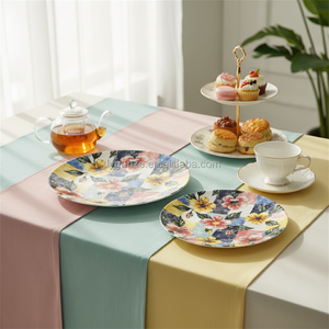 <span class=keywords><strong>Vajilla</strong></span> <span class=keywords><strong>de</strong></span> <span class=keywords><strong>Porcelana</strong></span> Estilo Europeo, Juego <span class=keywords><strong>de</strong></span> <span class=keywords><strong>12</strong></span>/18 <span class=keywords><strong>Piezas</strong></span> con Diseño Floral, Ecológica, Apta para Lavavajillas, <span class=keywords><strong>Vajilla</strong></span> para Bodas - Product Image 3