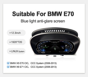 NaviHua ชุดอัพเกรดใหม่ จอแสดงผลดิจิตอลขนาด 12.3 นิ้ว สำหรับรถยนต์ BMW X5 E70 ปี 2006-2013  หน้าปัดเรือนไมล์ LCD  จอแสดงผลค็อกพิท - Product Image 3