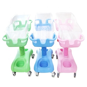 Baby Bed Newborn Bed Abs Two Cranks Tilting Adjustable Hospital Baby Bassinet Bed <strong>Crib</strong> - Product Image 1