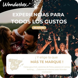 WONDERBOX Caja de <span class=keywords><strong>Regalo</strong></span> Rectangular MOMENTOS COMPARTIDOS 100 Actividades <span class=keywords><strong>para</strong></span> <span class=keywords><strong>Dos</strong></span> <span class=keywords><strong>Personas</strong></span> Desde España - Product Image 3