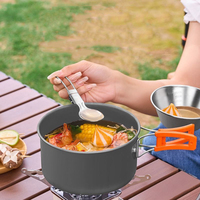 Barbekü paslanmaz çelik katlanır çatal bıçak kaşık seti taşınabilir kamp eşyaları seyahat açık piknik bıçak çatal kaşık