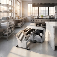 Industriële multifunctionele automatische milieuvriendelijke machine voor het snijden van frieten, aardappelchips, groene groenten, radijsjes en fruit