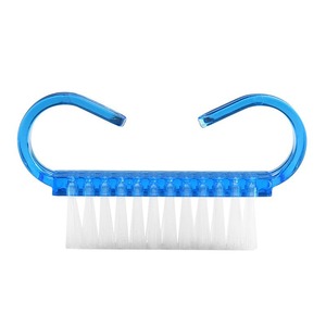 Pink Nail <b>Brush</b> With Soft Bristles For Nail Art And Dust <b>Cleaning</b> Plastic Handle Flat Hair Shape - Product Image 5