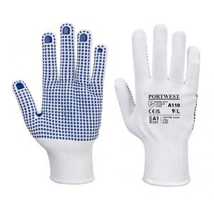 PORTWEST-Gant blanc/bleu à pois A110WBRXS-GANTS EAN 5036108293353 - Product Image 1