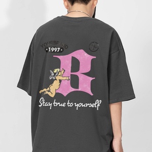 Ropa Urbana Personalizada de Moda Hip-Hop, Camiseta de Alta Calidad para Hombre, 100% Algodón, Transpirable, Anti-Pilling, Estampado de Verano, Letra Tridimensional - Product Image 6