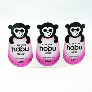 Personnalisé Auto-Adhésif <span class=keywords><strong>Converse</strong></span> UV Étiquette De Bouteille De Vin, <span class=keywords><strong>Argent</strong></span> Brillant BOPP Vinyle Contour Coupe Étiquette Autocollants - Product Image 5