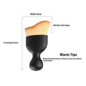 Lỏng bột Fan Bàn chải thân thiện với môi mềm gỗ bền xử lý sợi tổng hợp sang trọng trang điểm Bàn chải dành cho phụ nữ khuôn mặt đẹp - Product Image 3