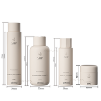 Flacons de luxe en plastique 100 ml pour shampoing et après-shampoing, flacons durables pour produits capillaires, flacon de gel douche de luxe