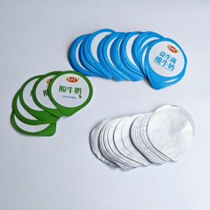 Tapa de aluminio troquelada personalizable con sellado térmico, fácil de despegar, de 75.5mm de diámetro, para vasos de yogur - Product Image 2