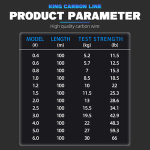 Honoreal Fluorocarbon lớp phủ Dây Câu cá 4lb-33lb sợi carbon lãnh đạo dòng câu cá thu hút dây chìm Nhật Bản - Product Image 6
