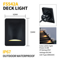 Basse tension DC12V-24V étanche LED lumière souterraine 0.6W lumière de pont extérieure lumière d'étape pour sol de jardin et cour