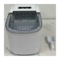 Machine à glaçons de comptoir portable pour la cuisine à domicile avec 2 tailles de glaçons, fonction autonettoyante, 9 cubes en 6 minutes, 26lb en 24 heures