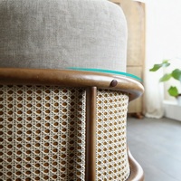Chaises de salle à manger simples et modernes, chaises à dossier décontracté en rotin, chaises de table à manger nordiques, chaises de café, tabourets d'hôtel