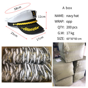 Nouveau Chapeau de Capitaine de Yacht pour Adulte, Casquette Marine Réglable, Chapeau d'Amarilleur Brodé 3D, Décoration de Fête - Product Image 6