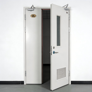 Porte coupe-feu professionnelle en acier, norme européenne, résistance 2 heures, pour hôtels, centres commerciaux, hôpitaux, écoles, résidences, sous-sols, cinémas et évacuations - Product Image 4