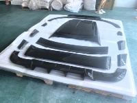 Kit de Carrocería Completo de Fibra de Carbono con Acabado Brillante SHENGTIAN para Mercedes-Benz W464 Clase G 2019+, Alerón Trasero y Labio Delantero con Acabado Pulido