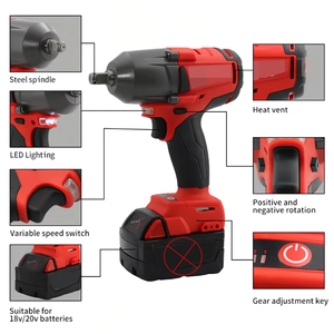 <span class=keywords><strong>Llave</strong></span> <span class=keywords><strong>de</strong></span> <span class=keywords><strong>Impacto</strong></span> Multiusos Mili <span class=keywords><strong>de</strong></span> <span class=keywords><strong>1</strong></span>/<span class=keywords><strong>2</strong></span> Pulgada y 1300NM con Luz LED <span class=keywords><strong>de</strong></span> Trabajo, Herramientas para el Hogar - Product Image 4