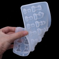 Molde de silicona S82 para Resina, forma de ajedrez Internacional, moldes colgantes de resina epoxi de arcilla DIY para joyería